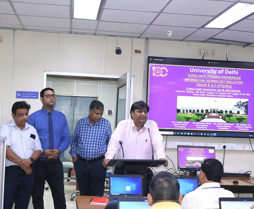 Three Days Training Program on Information Technology Skills for Group B and C Officials (August 1-3, 2022)